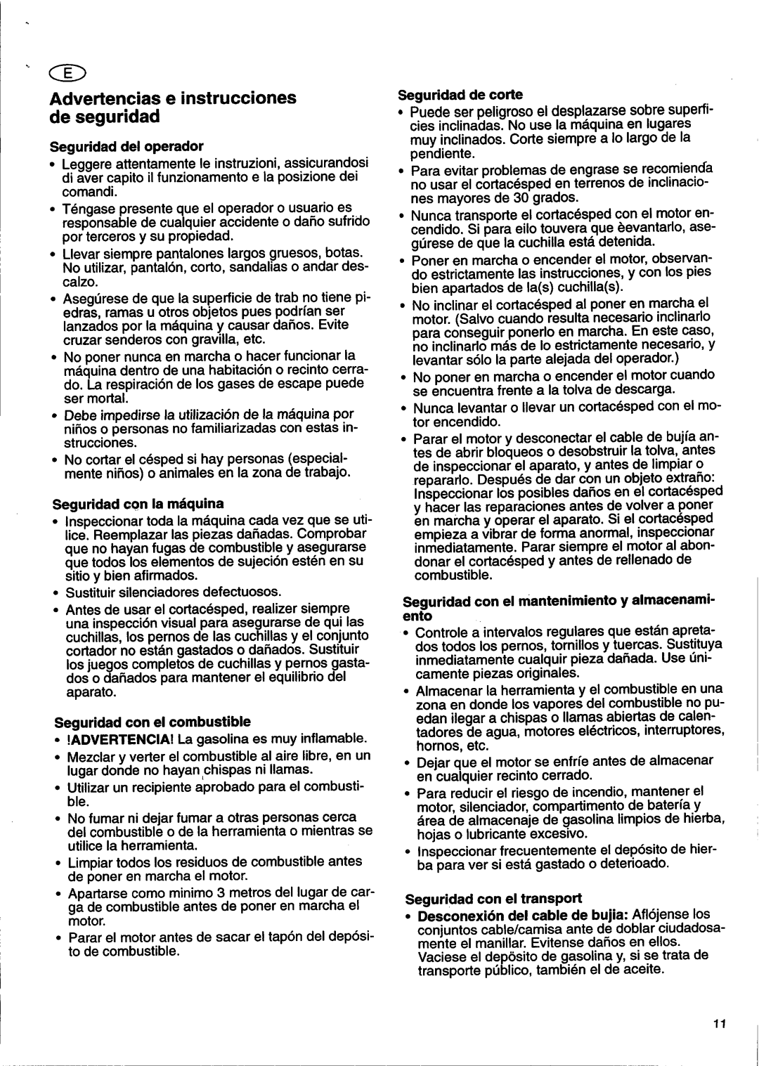 Husqvarna HO1997, 47SE manual 