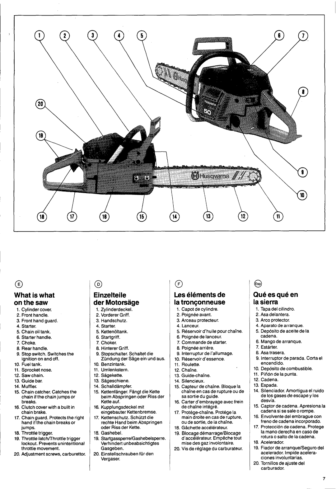 Husqvarna 50 Special manual 