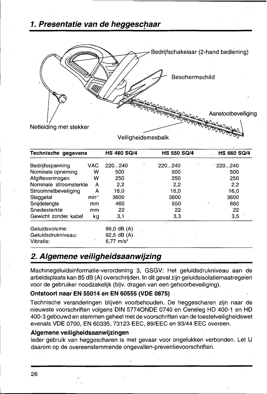 Husqvarna 500 H manual 