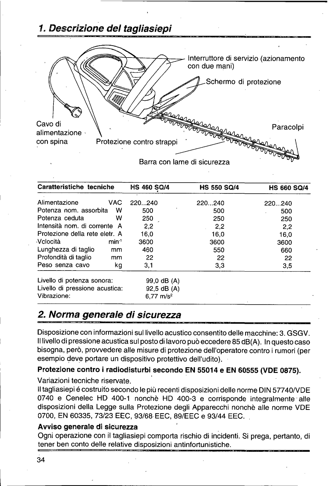 Husqvarna 500 H manual 