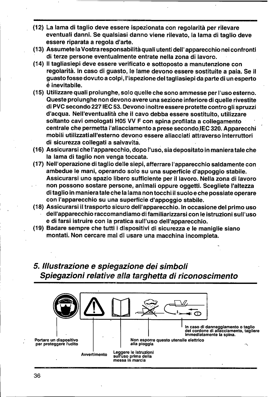 Husqvarna 500 H manual 