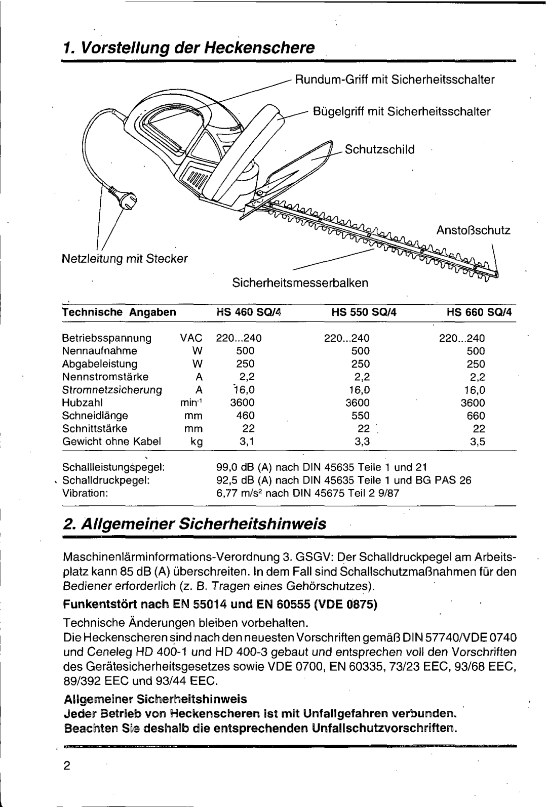 Husqvarna 500 H manual 