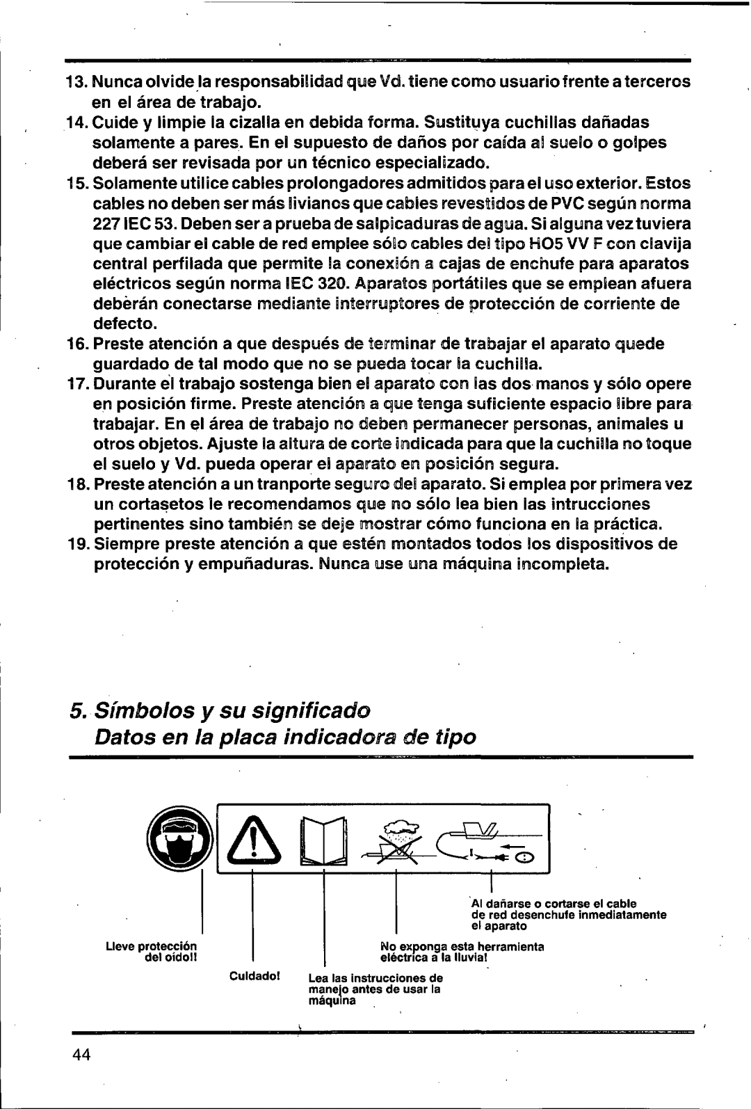 Husqvarna 500 H manual 