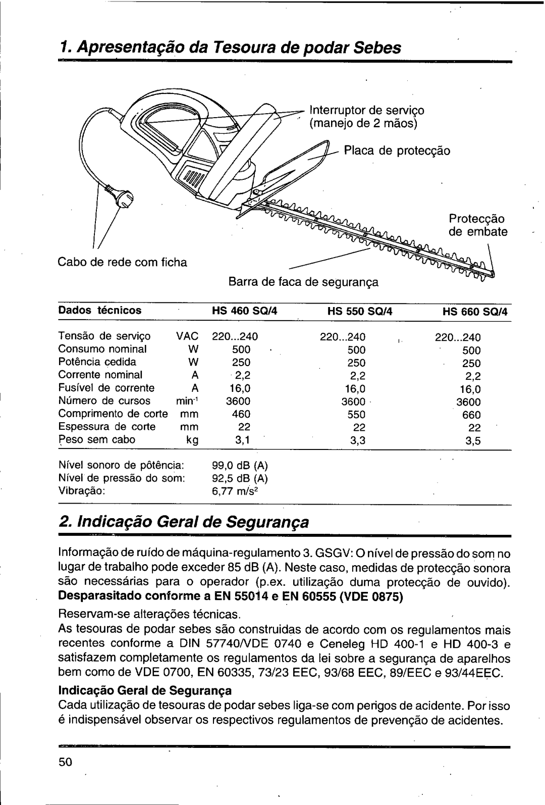 Husqvarna 500 H manual 