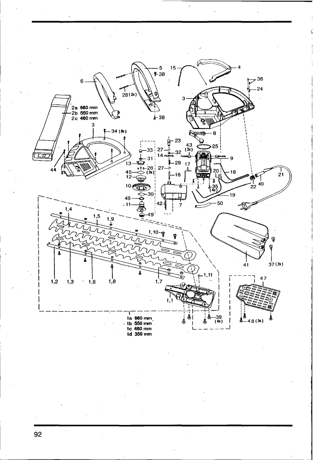 Husqvarna 500 H manual 