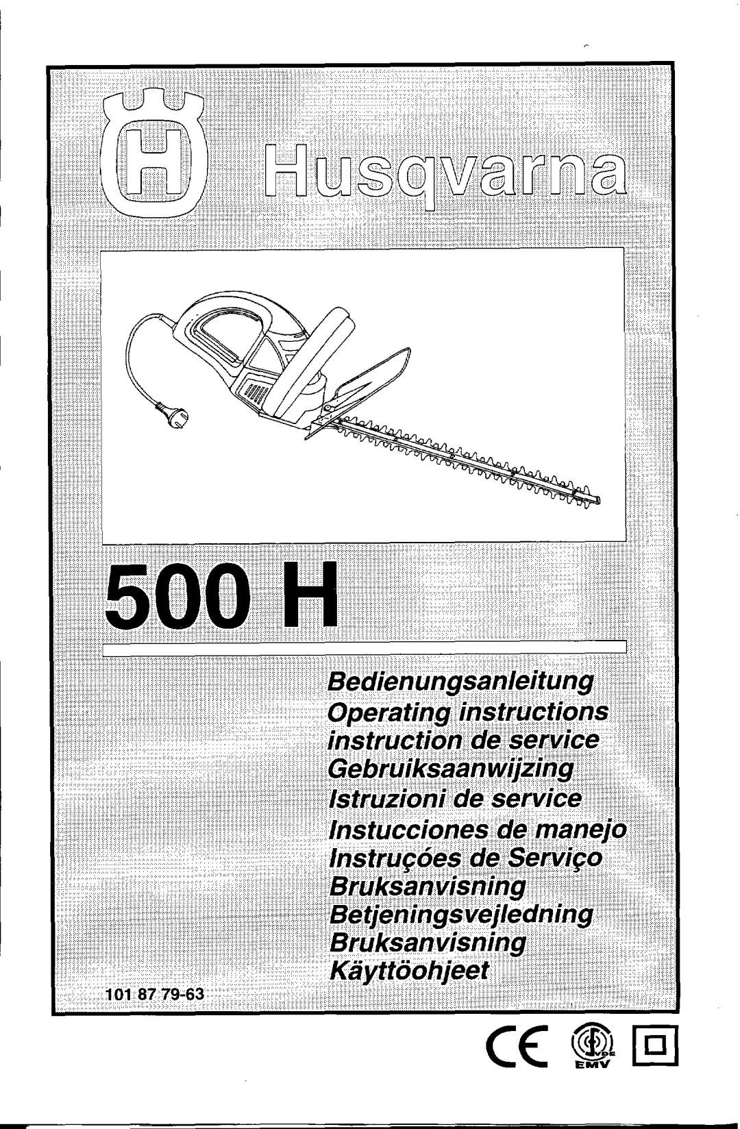 Husqvarna 500 H manual 