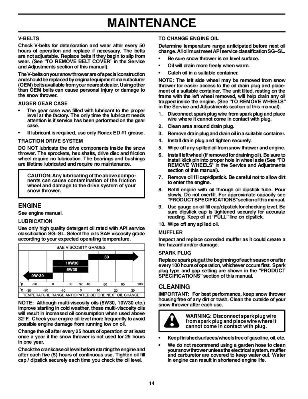 Husqvarna 524S owner manual Engine, Cleaning 