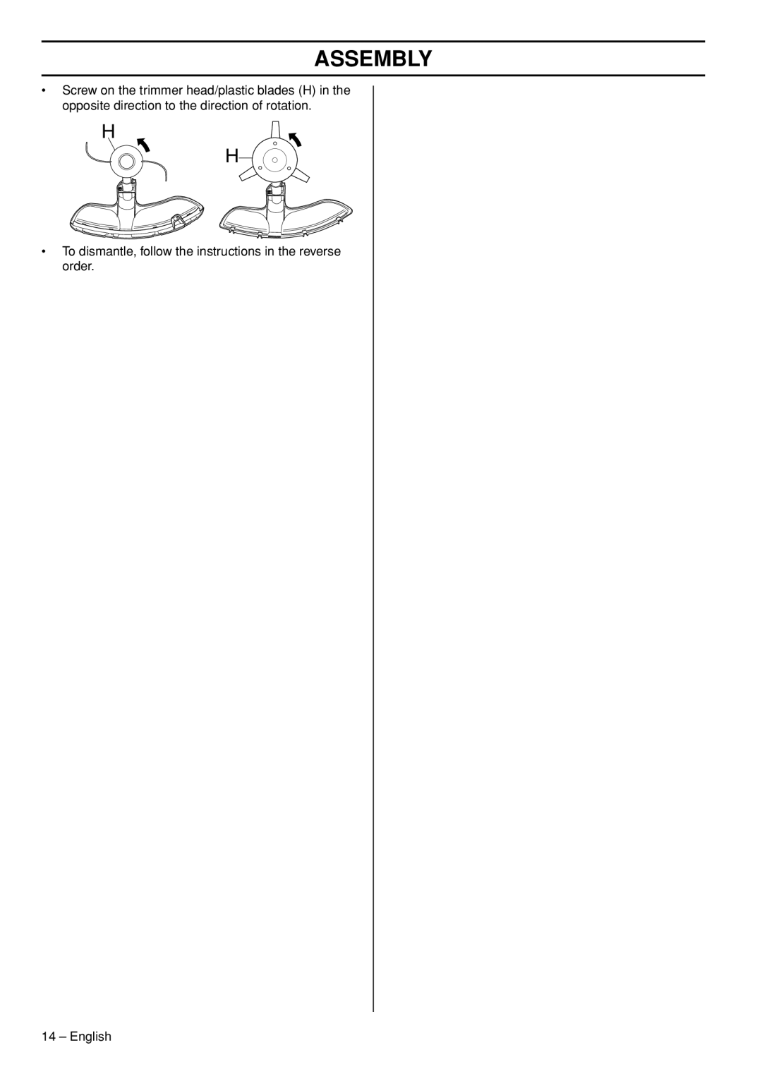 Husqvarna 53 5RJ manual Assembly 