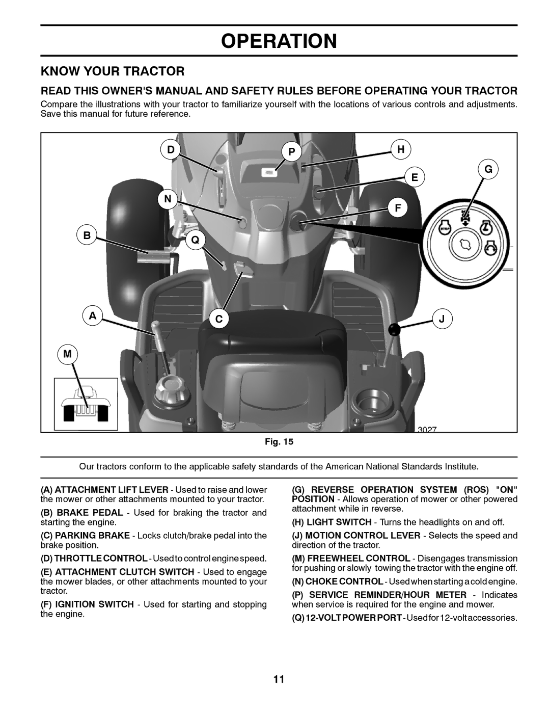 Husqvarna 07002, 532 44 02-80 owner manual Know Your Tractor, Dph Ac J 