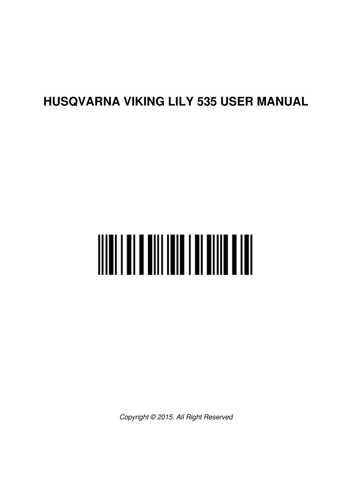 Husqvarna 535 user manual Copyright 2015. All Right Reserved 