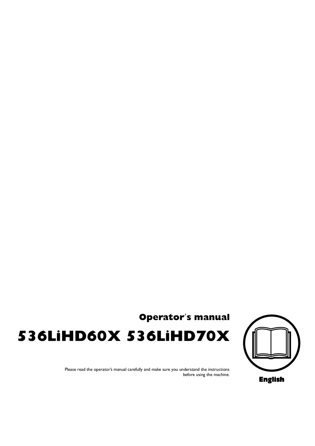 Husqvarna manual 536LiHD60X 536LiHD70X, Operator′s manual, English 