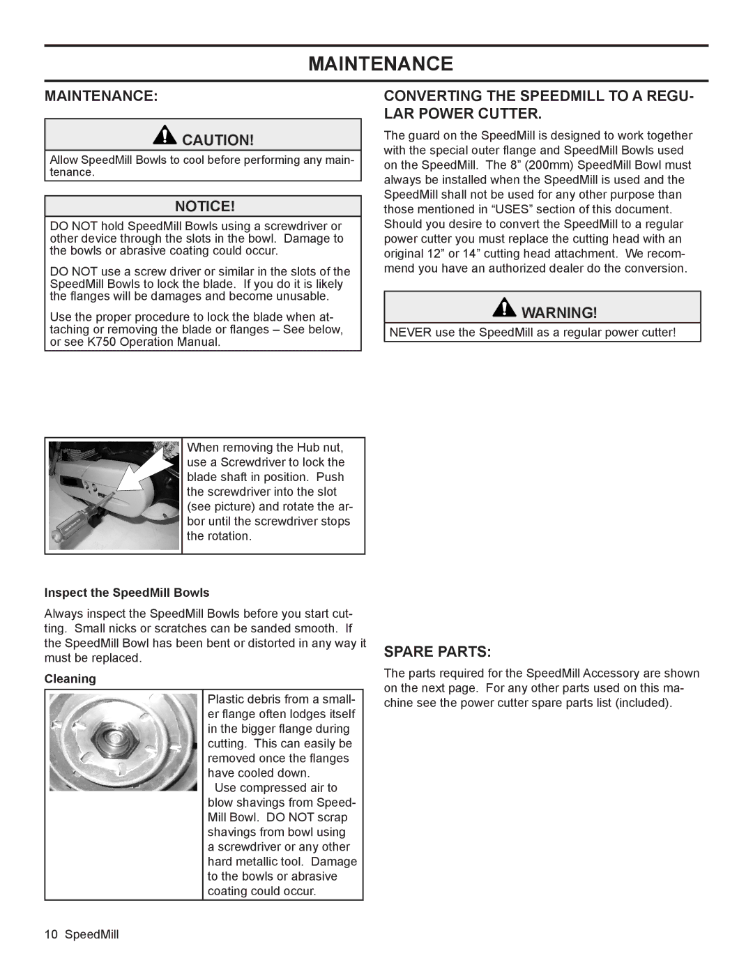 Husqvarna 544 93 62-01 manual Maintenance 