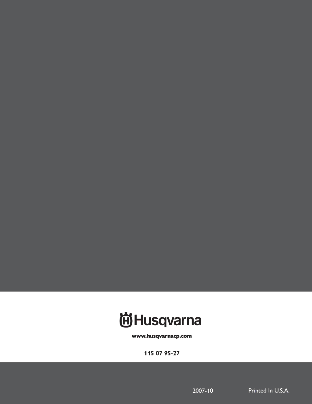 Husqvarna 544 93 62-01 manual 115 07 