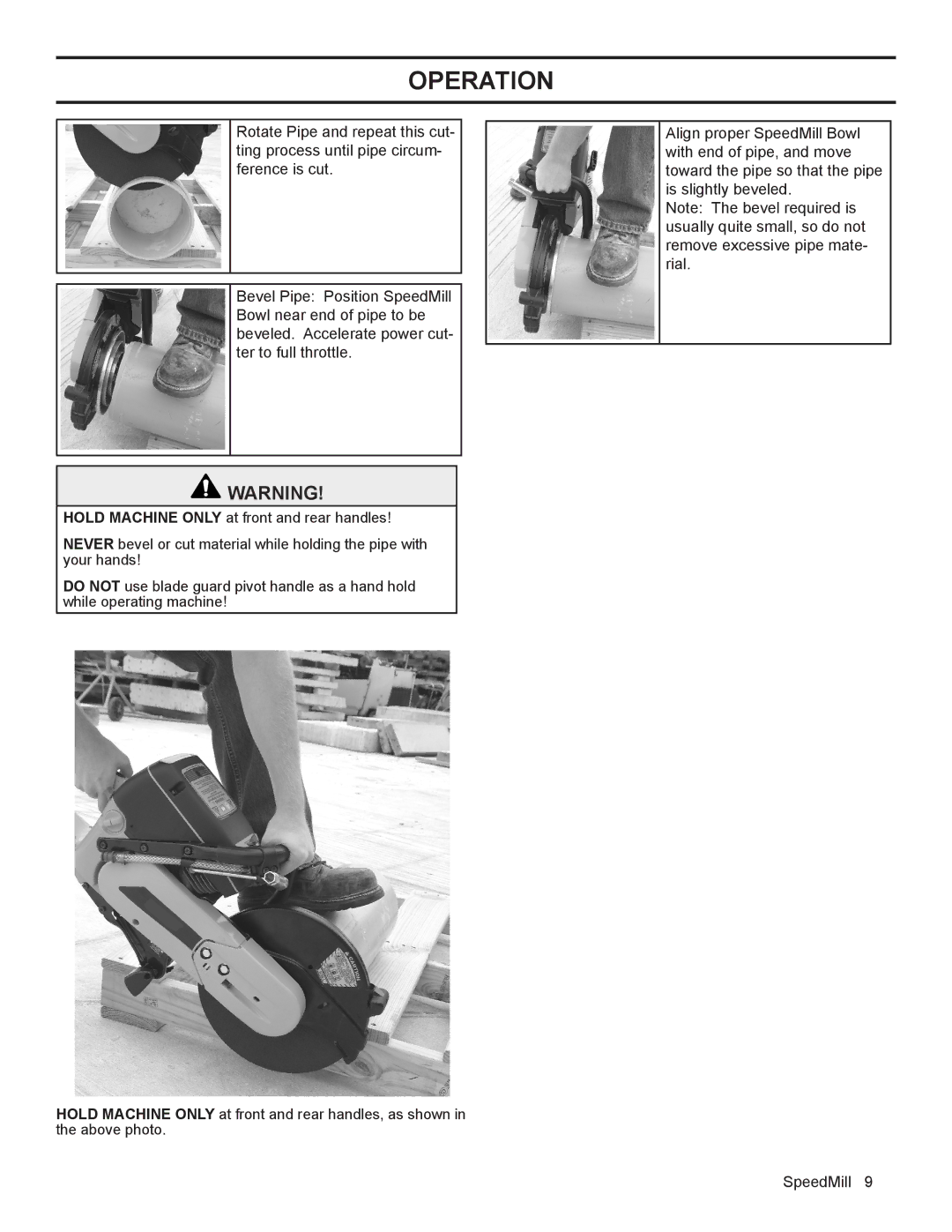 Husqvarna 544 93 62-01 manual Operation 