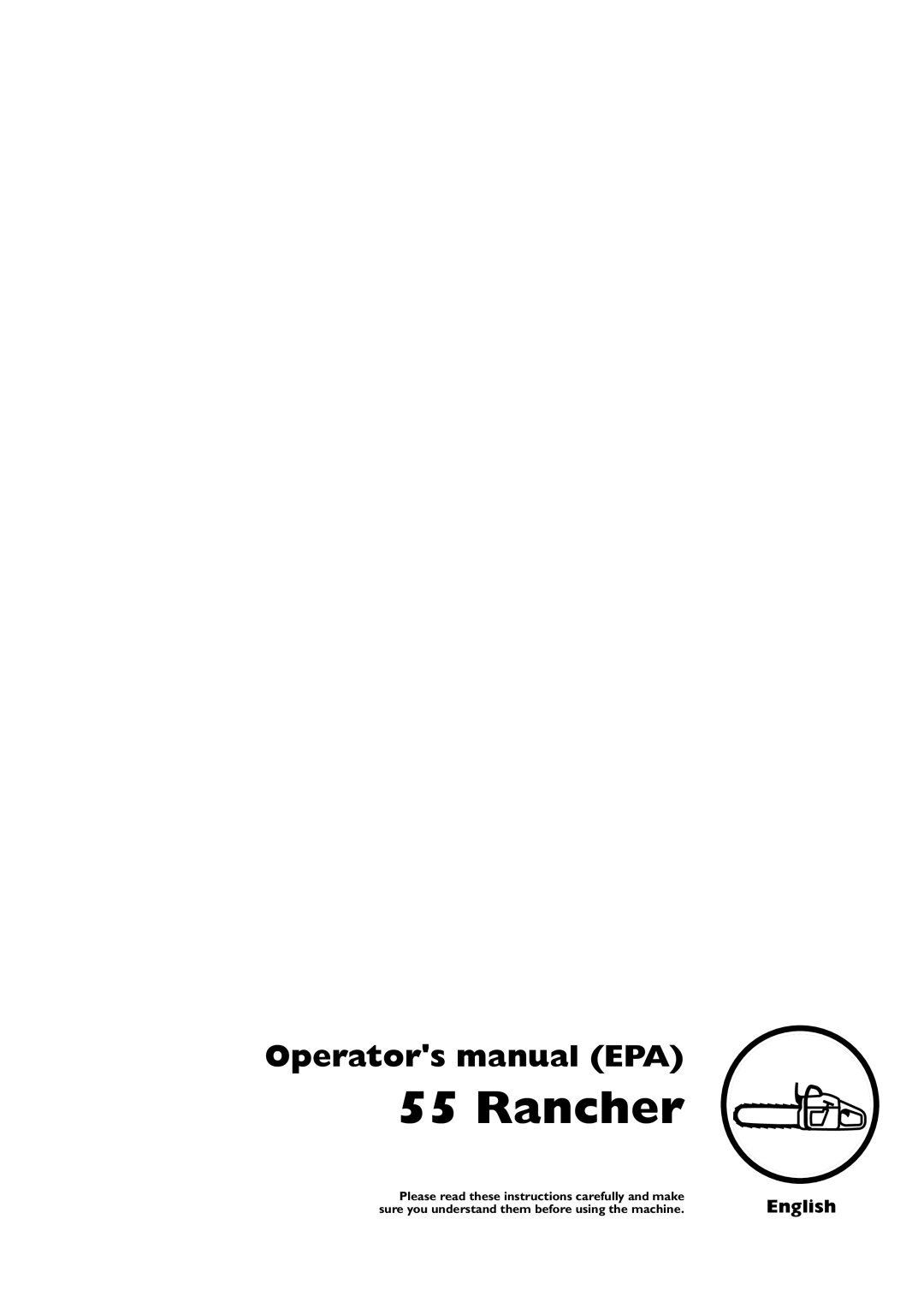 Husqvarna 55 Rancher manual Operators manual EPA, English 