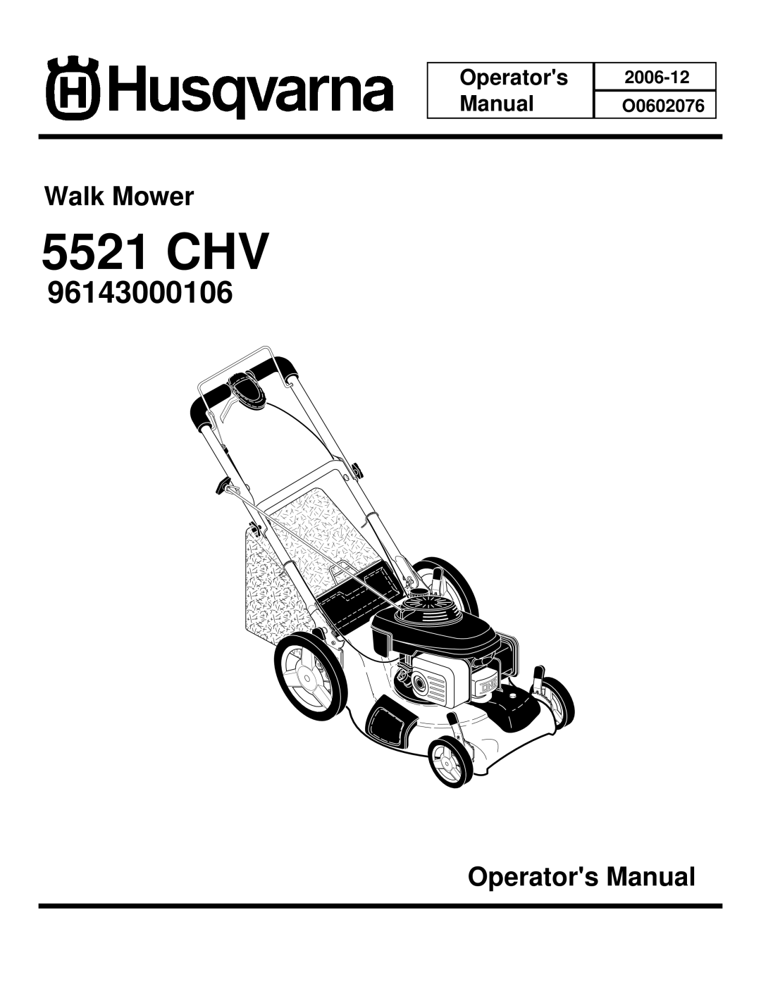 Husqvarna 5521 CHV 96143000106 manual 