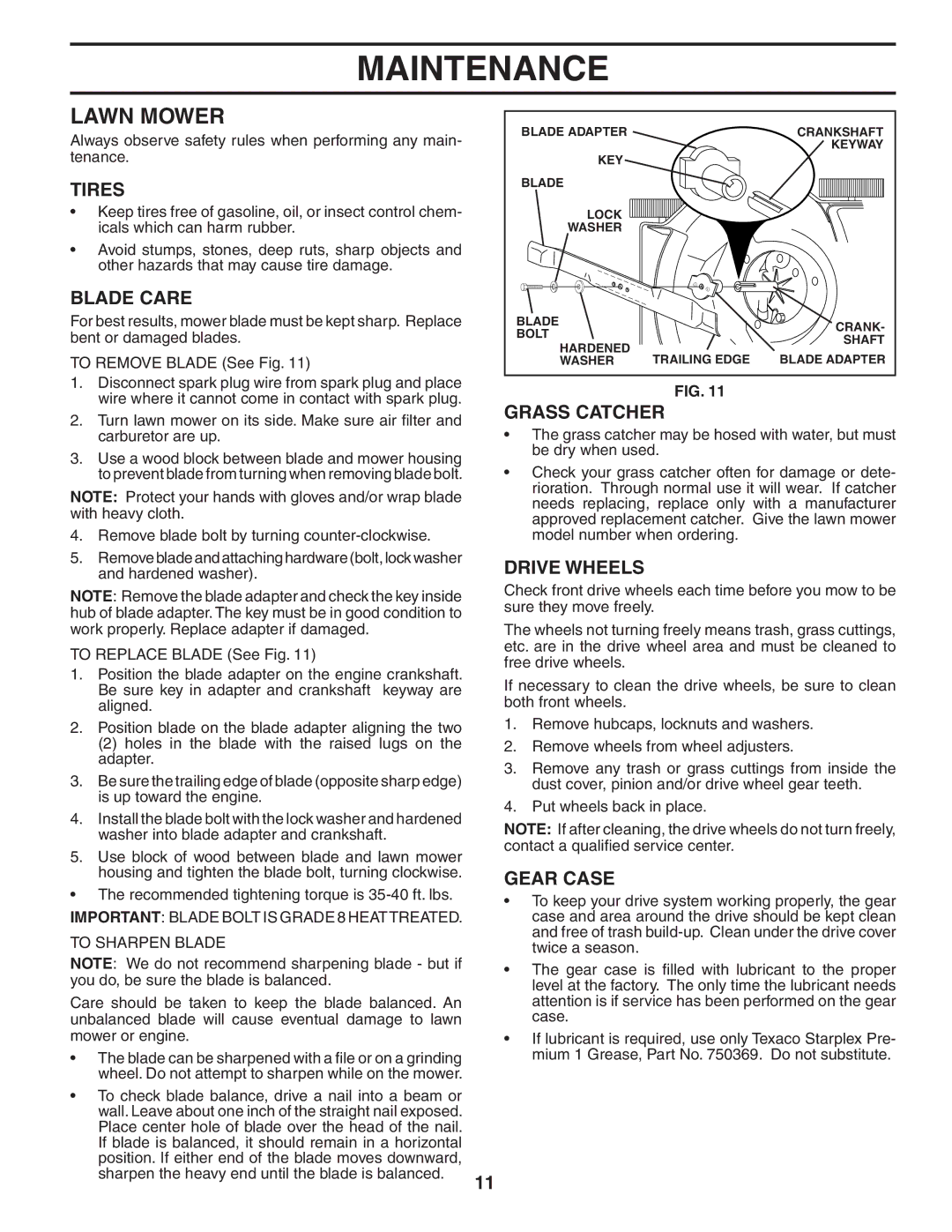 Husqvarna 5521CH owner manual Lawn Mower 