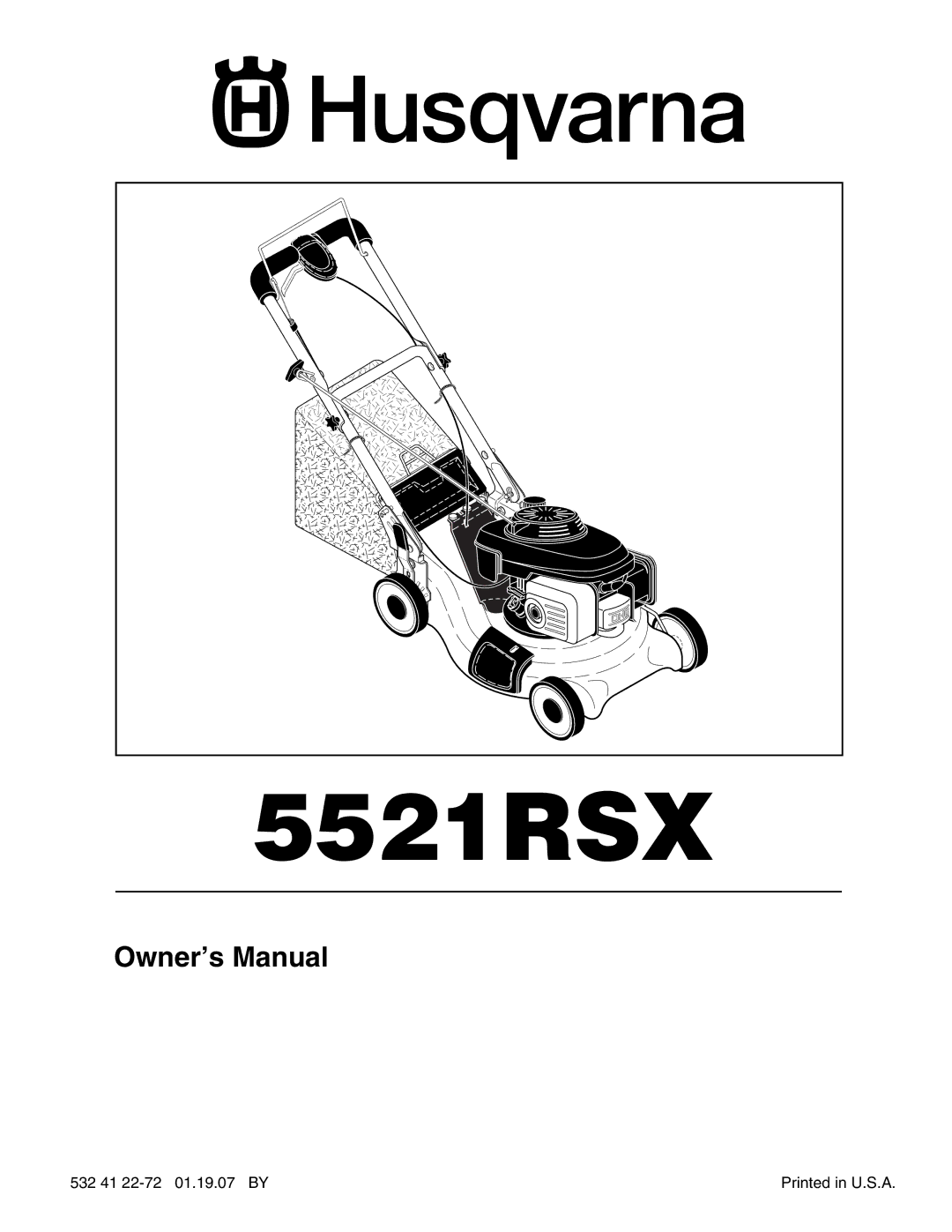 Husqvarna 5521RSX owner manual 