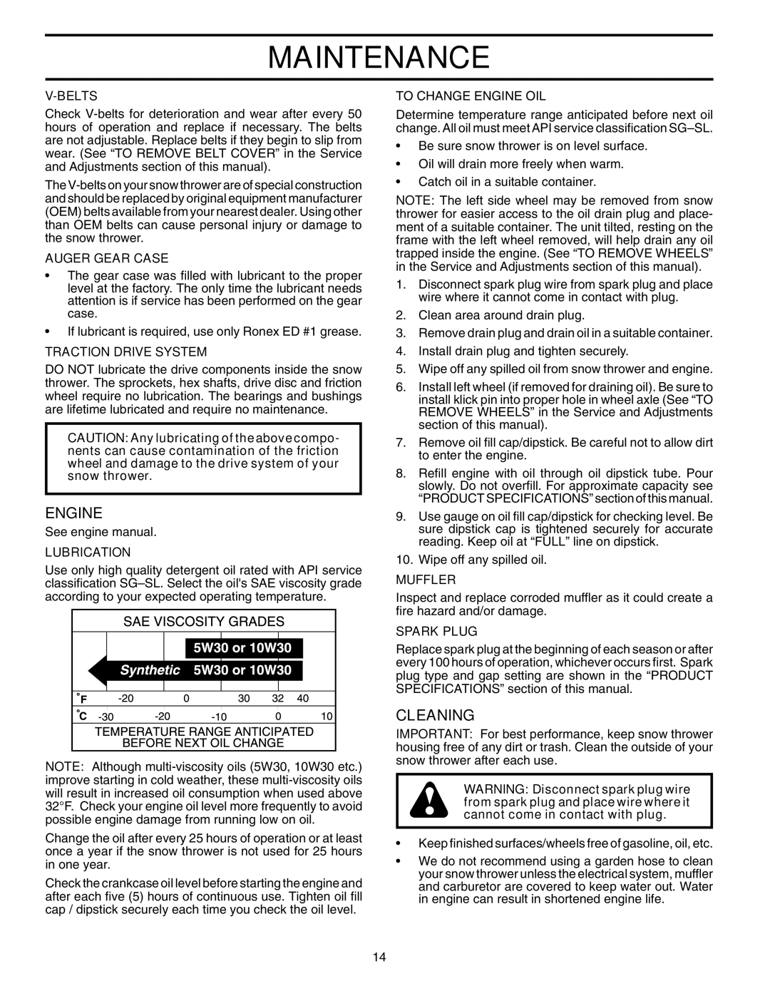 Husqvarna 5524SEB owner manual Engine, Cleaning 