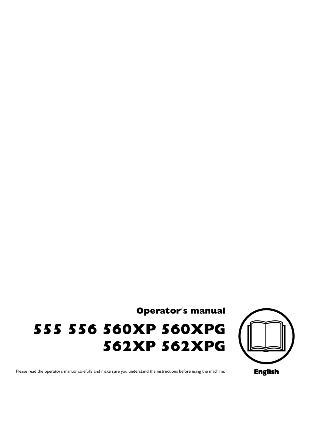 Husqvarna manual 555 556 560XP 560XPG 562XP 562XPG, Operator′s manual, English 