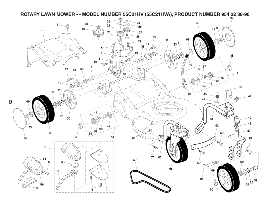 Husqvarna 55C21HV owner manual 