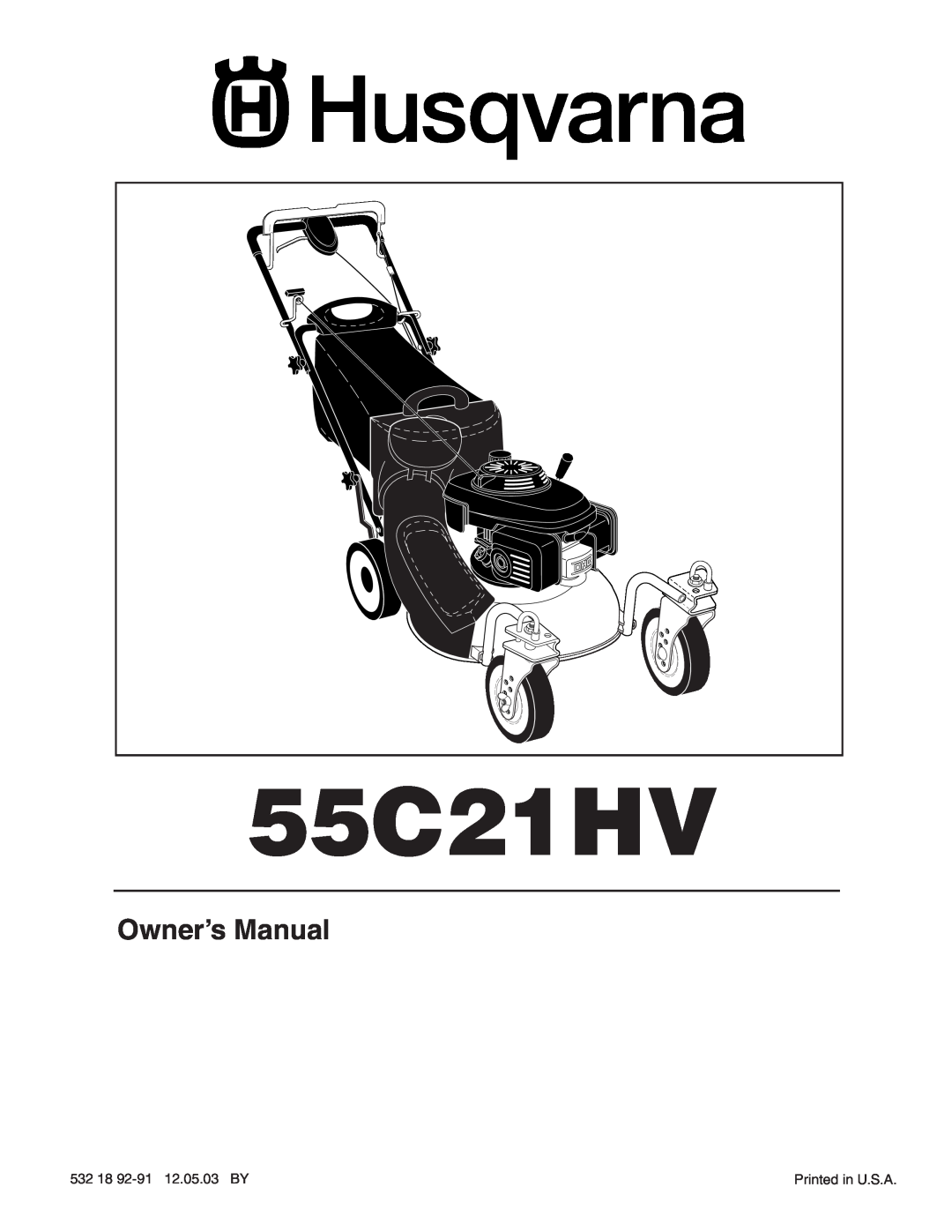 Husqvarna 55C21HV owner manual 
