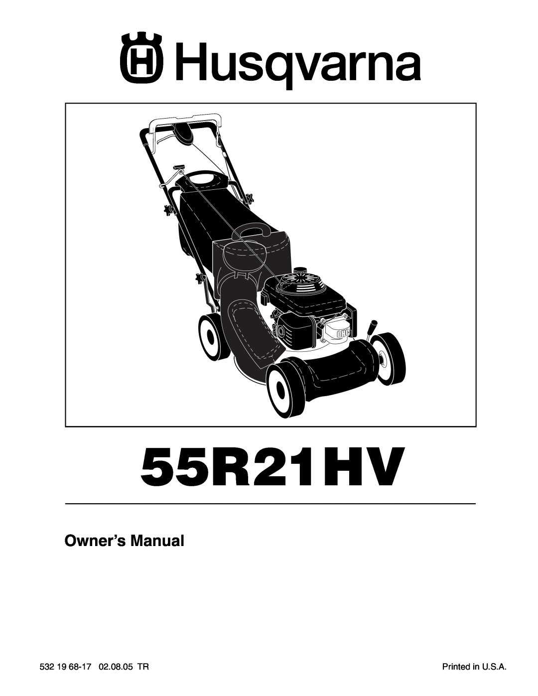 Husqvarna 55R21HV owner manual 