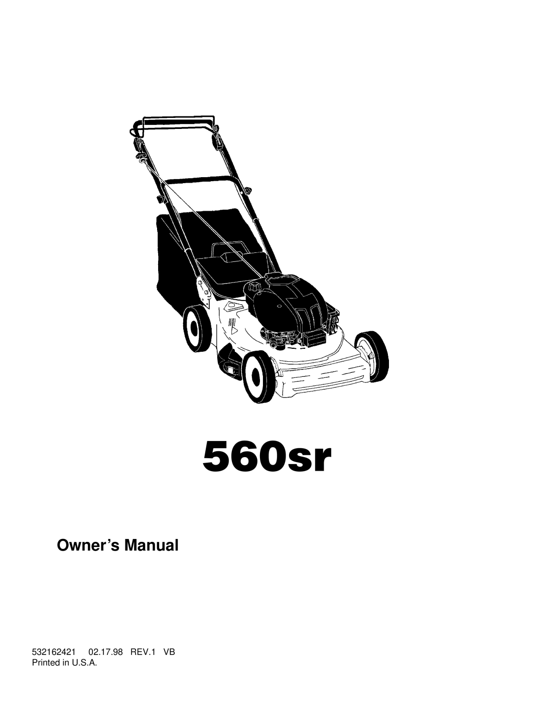 Husqvarna 560sr owner manual 