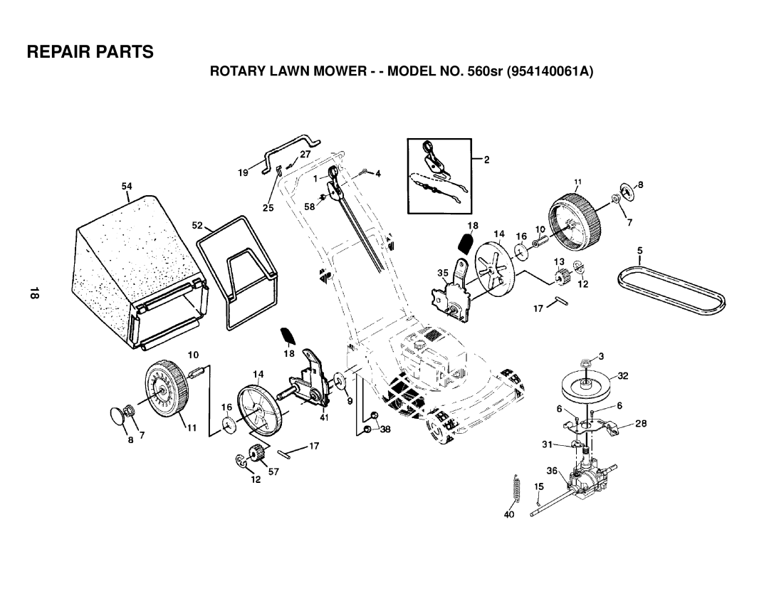 Husqvarna 560sr owner manual Repair Parts 