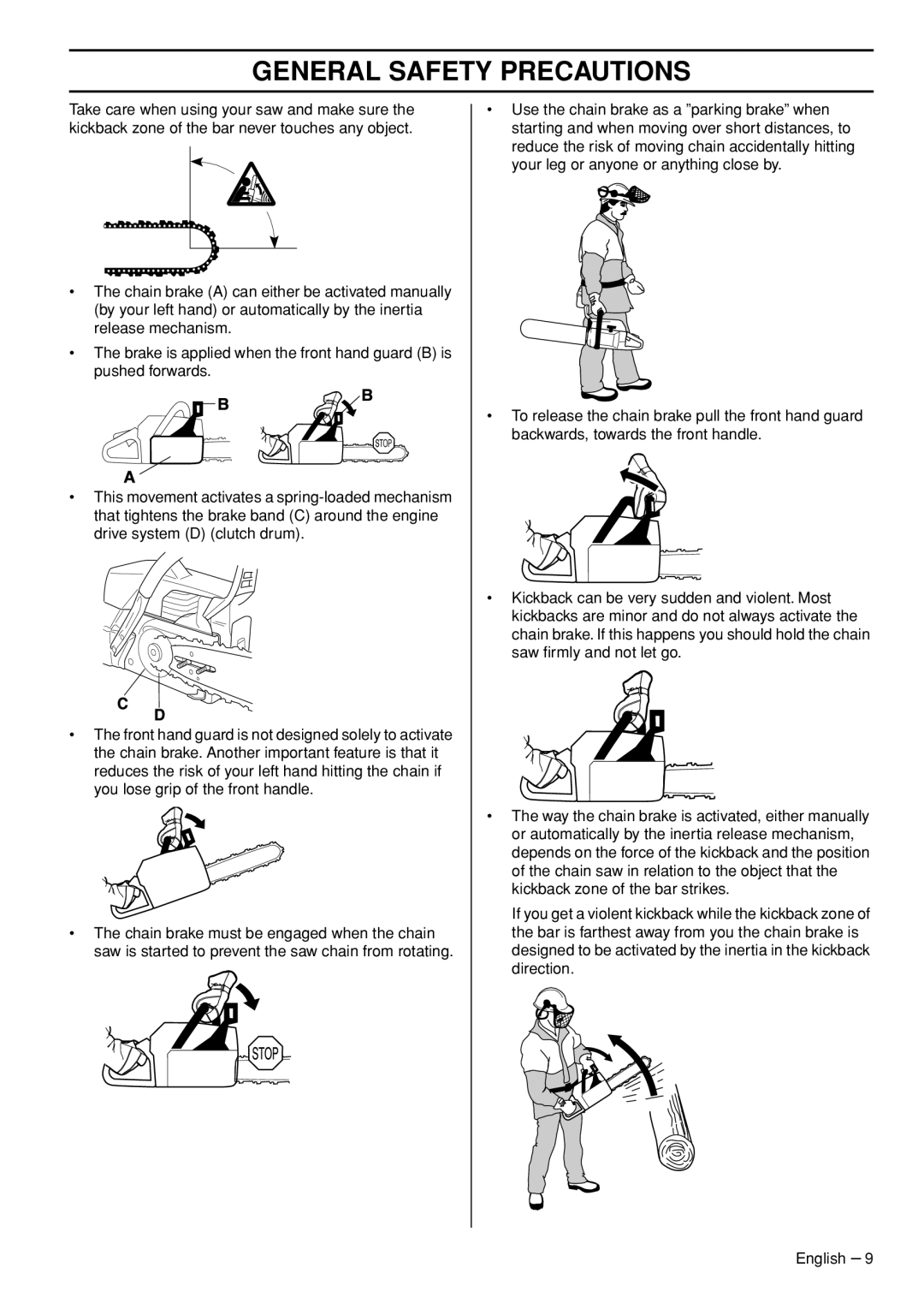 Husqvarna 1153181-95, 576 XPG manual General Safety Precautions 