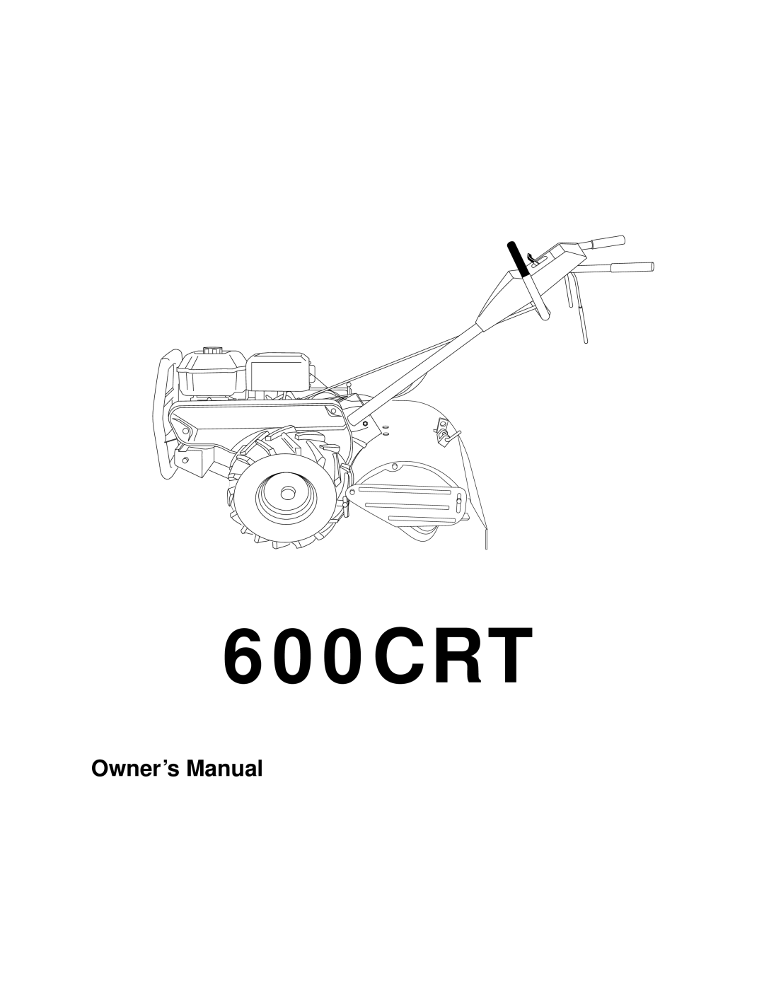 Husqvarna 600CRT owner manual 