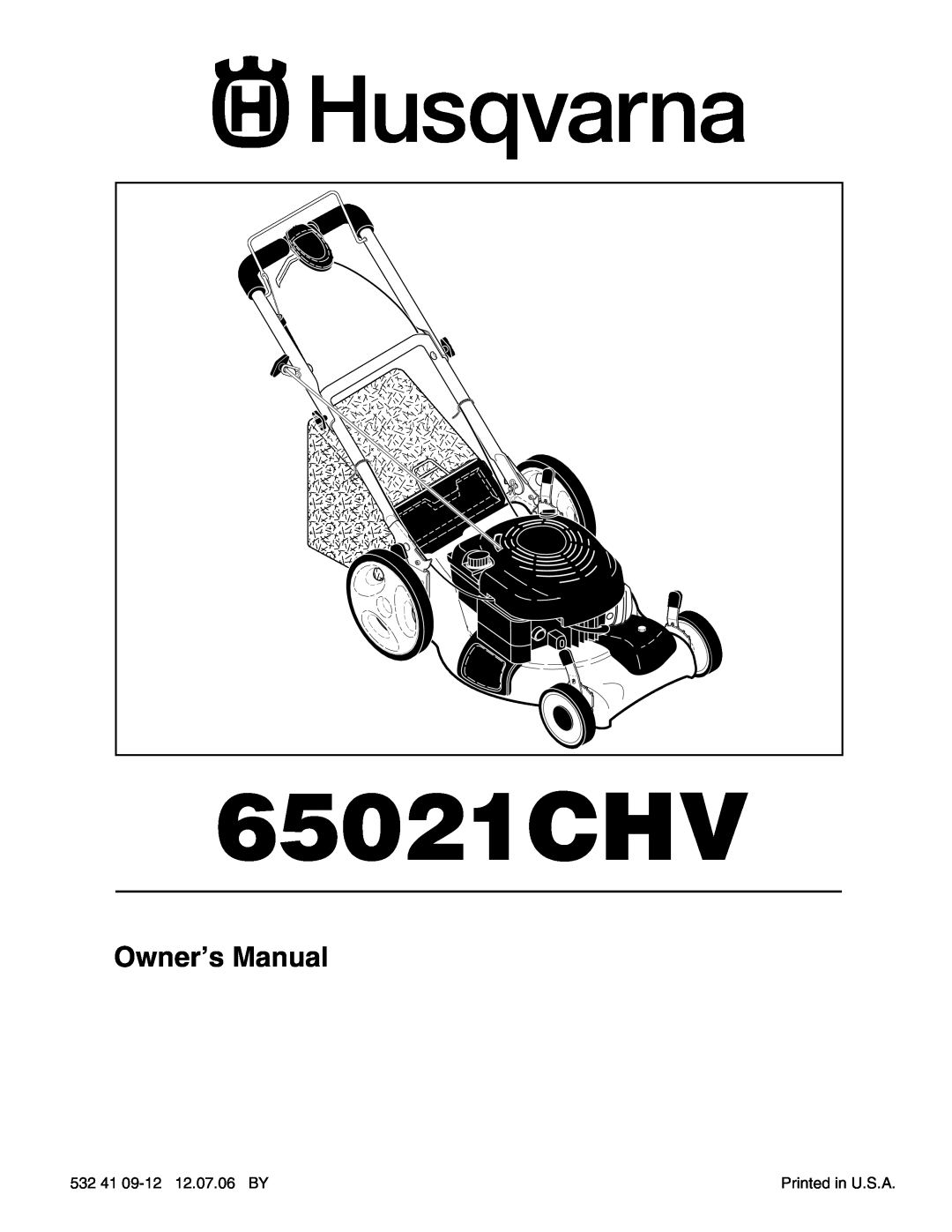 Husqvarna 65021CHV owner manual 