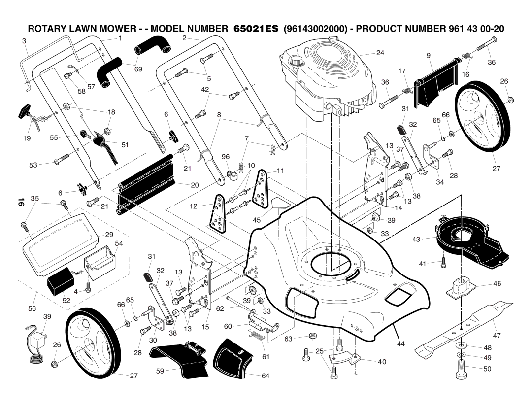 Husqvarna 65021ES owner manual 