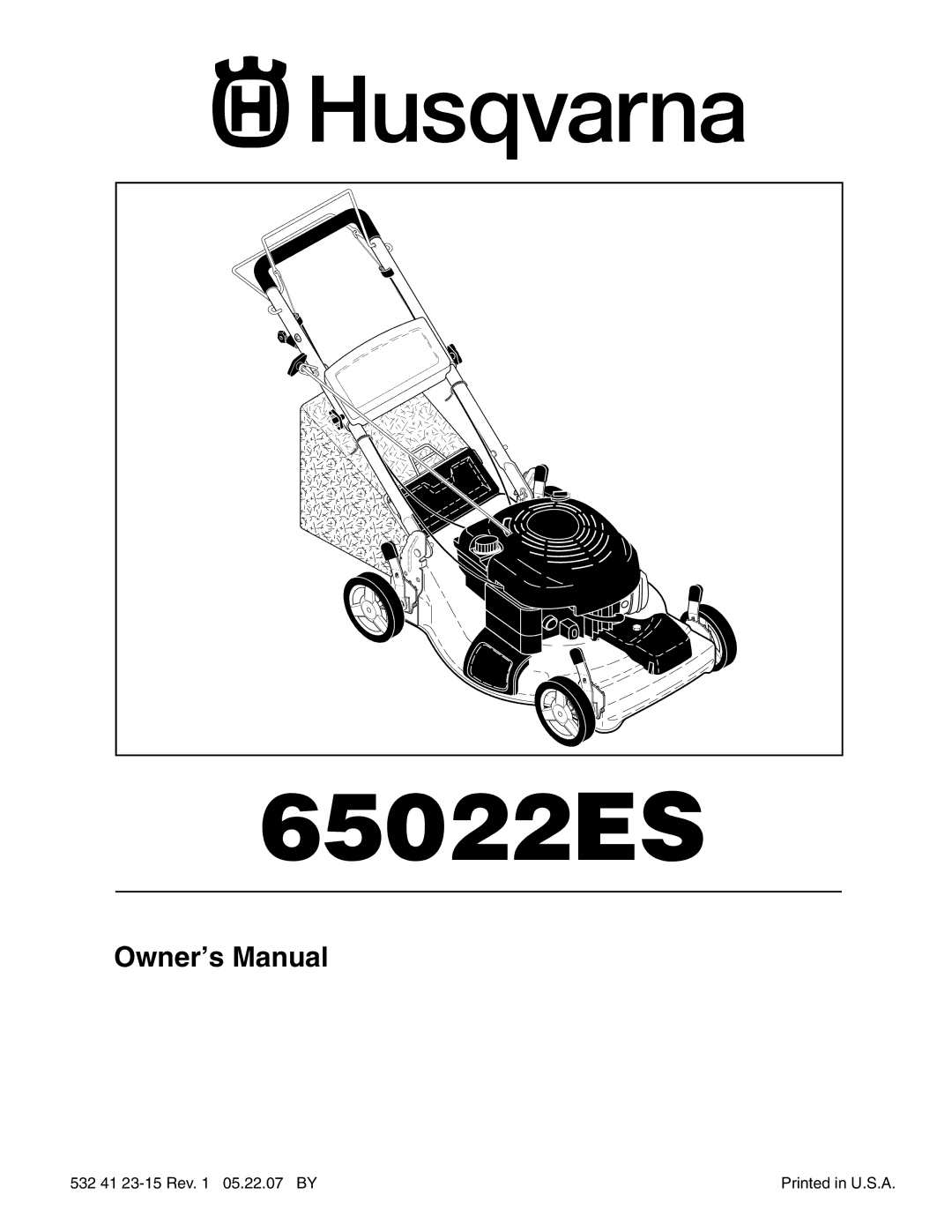 Husqvarna 65022ES owner manual 