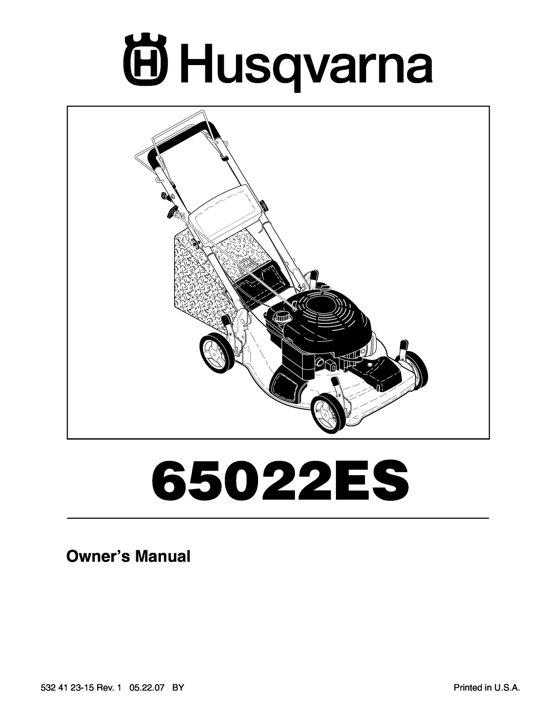 Husqvarna 65022ES owner manual 