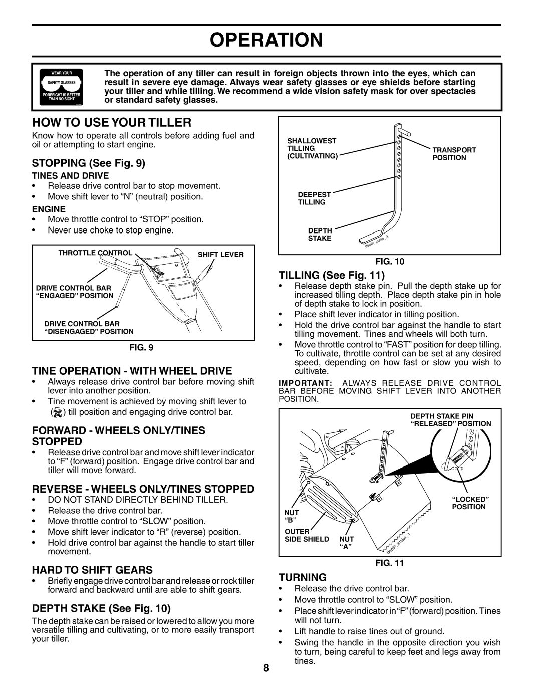 Husqvarna 650RTT owner manual HOW to USE Your Tiller 