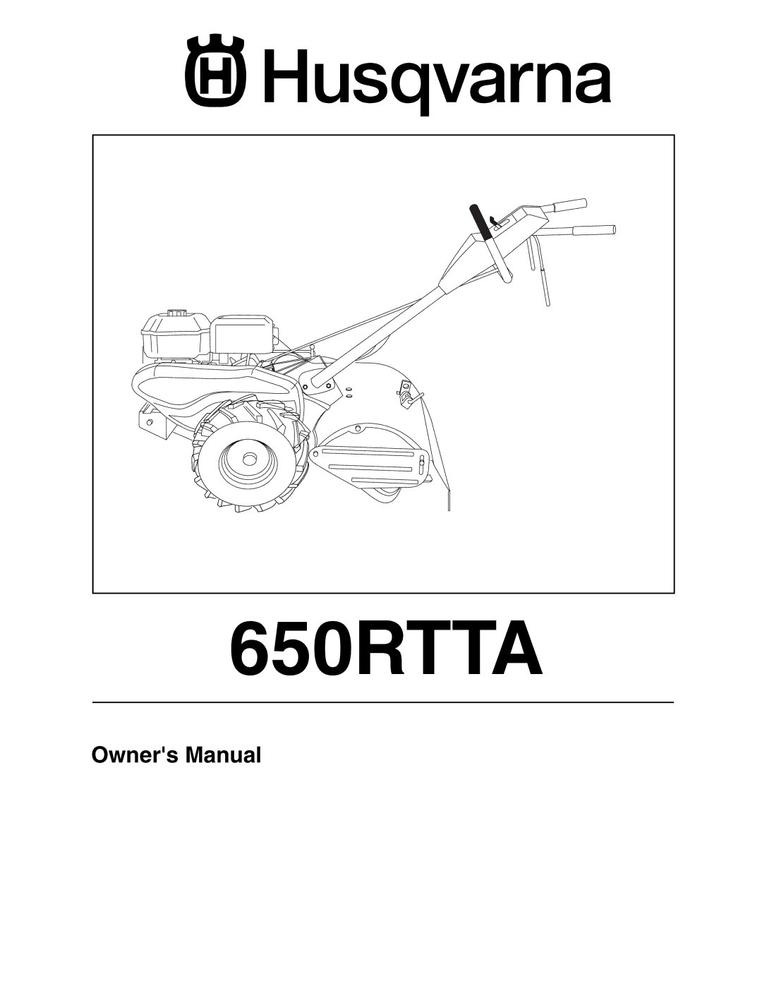 Husqvarna 650RTTA owner manual 