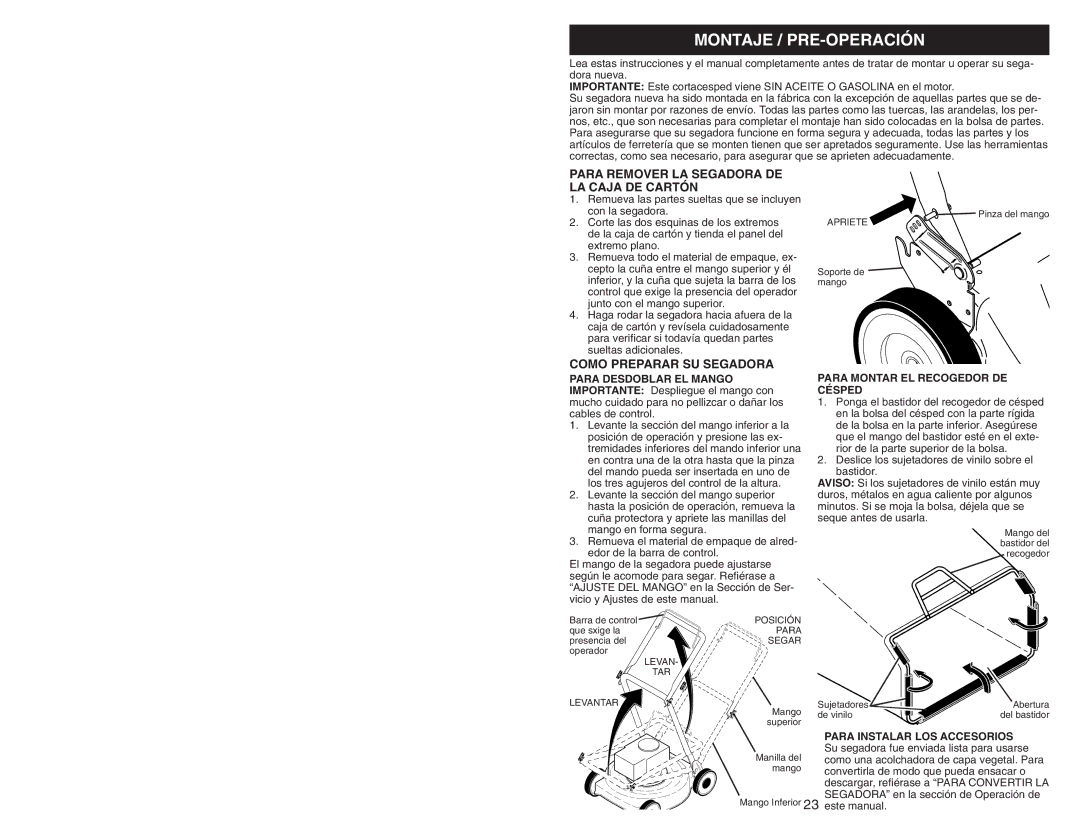 Husqvarna 6521RS Worn, bent or loose blade Replace blade. Tighten, Blade bolt, Bent engine crankshaft, Upper handle before 