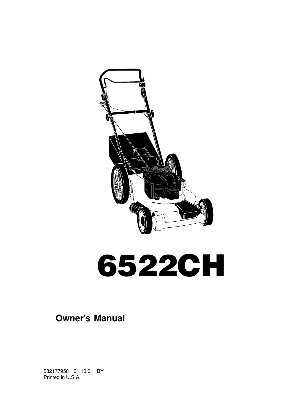 Husqvarna 6522CH owner manual 