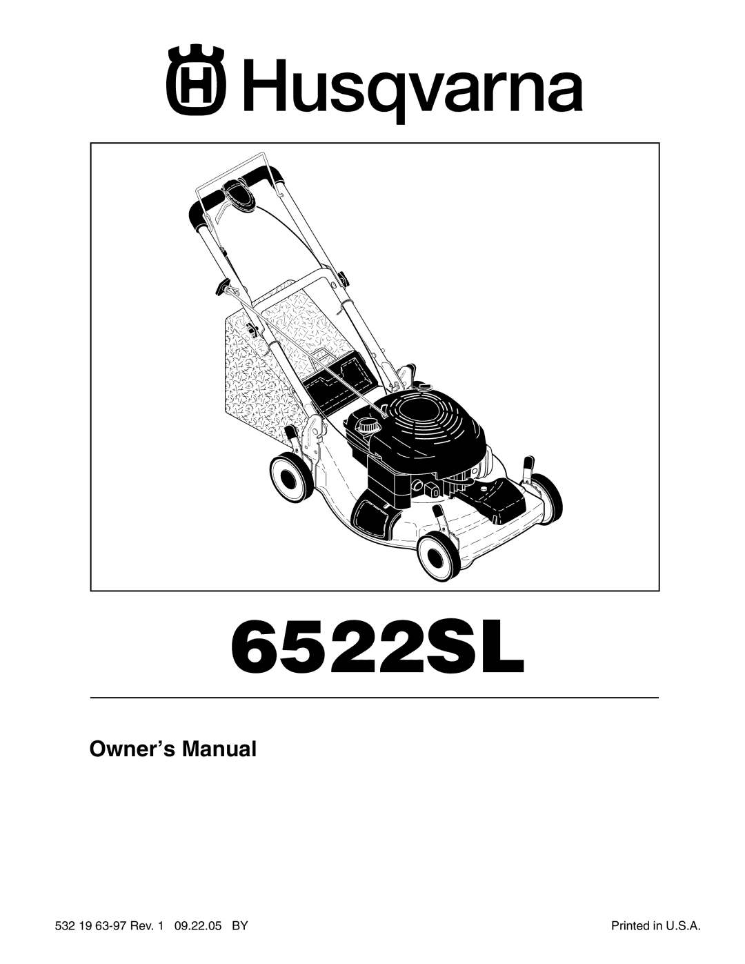 Husqvarna 6522SL owner manual 