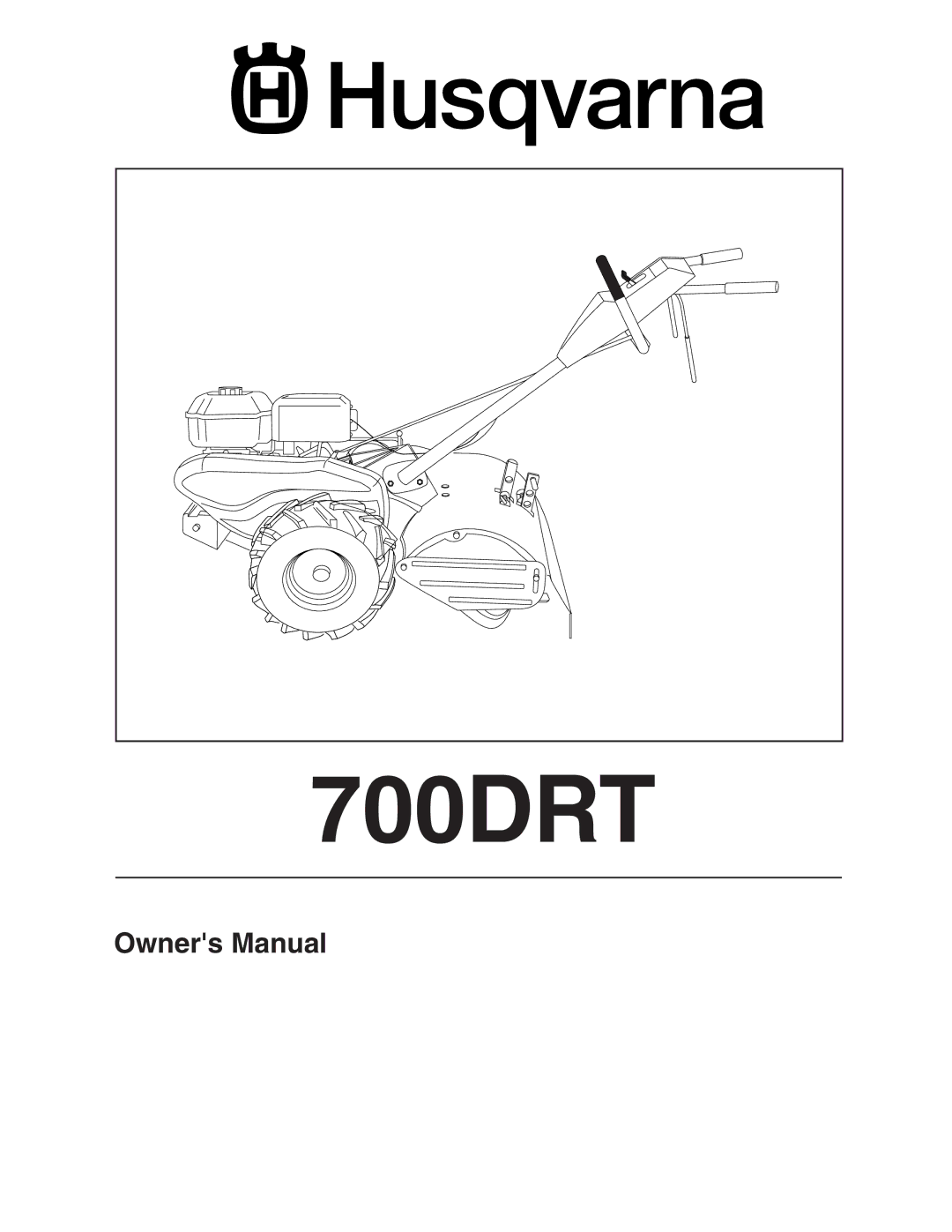 Husqvarna 700DRT owner manual 