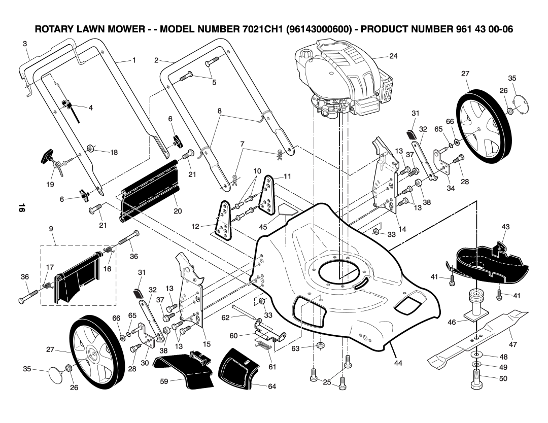 Husqvarna 7021CH1 owner manual 