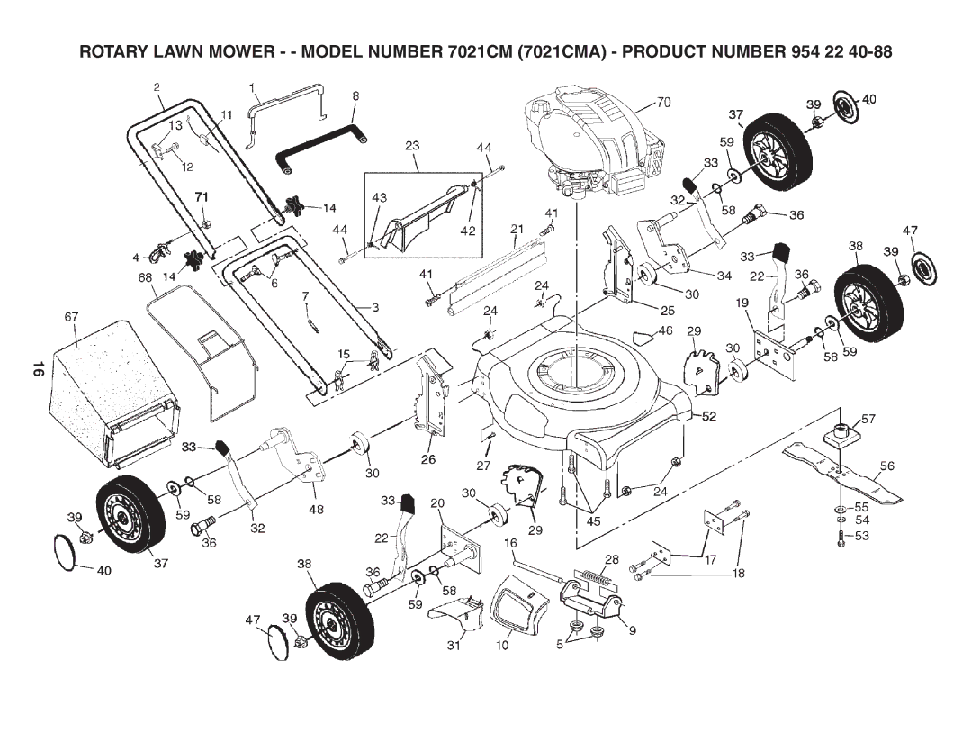 Husqvarna 7021CM owner manual 