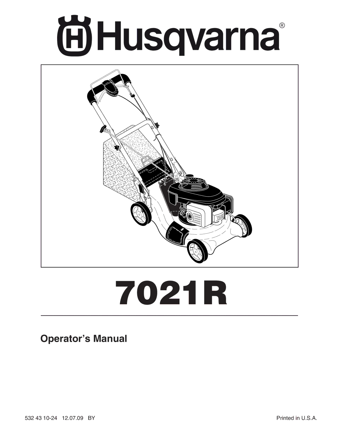 Husqvarna 7021R manual 