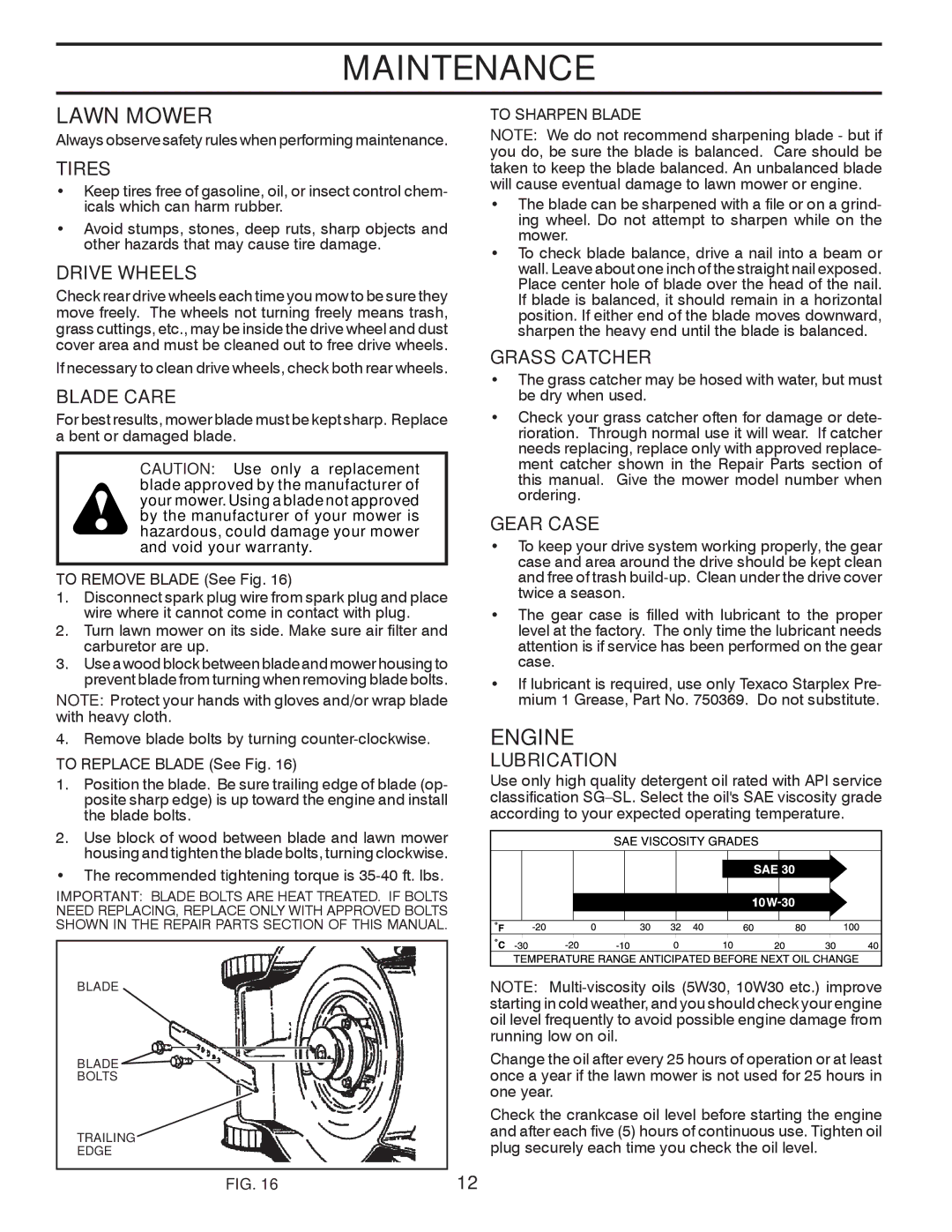 Husqvarna 7021RB owner manual Lawn Mower, Engine 