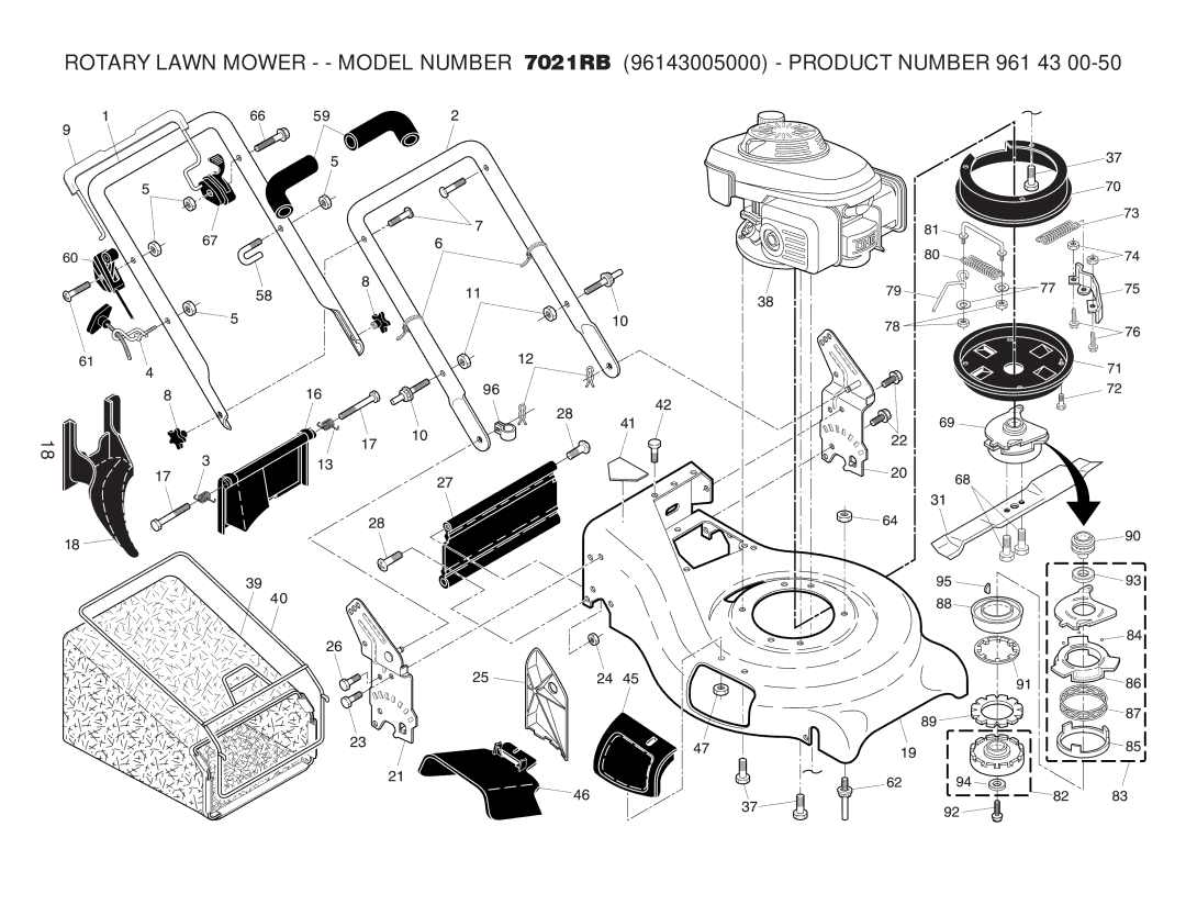 Husqvarna 7021RB owner manual 