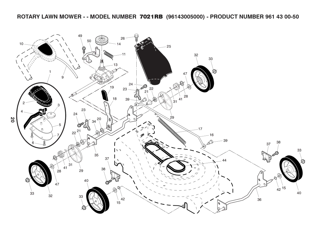 Husqvarna 7021RB owner manual 