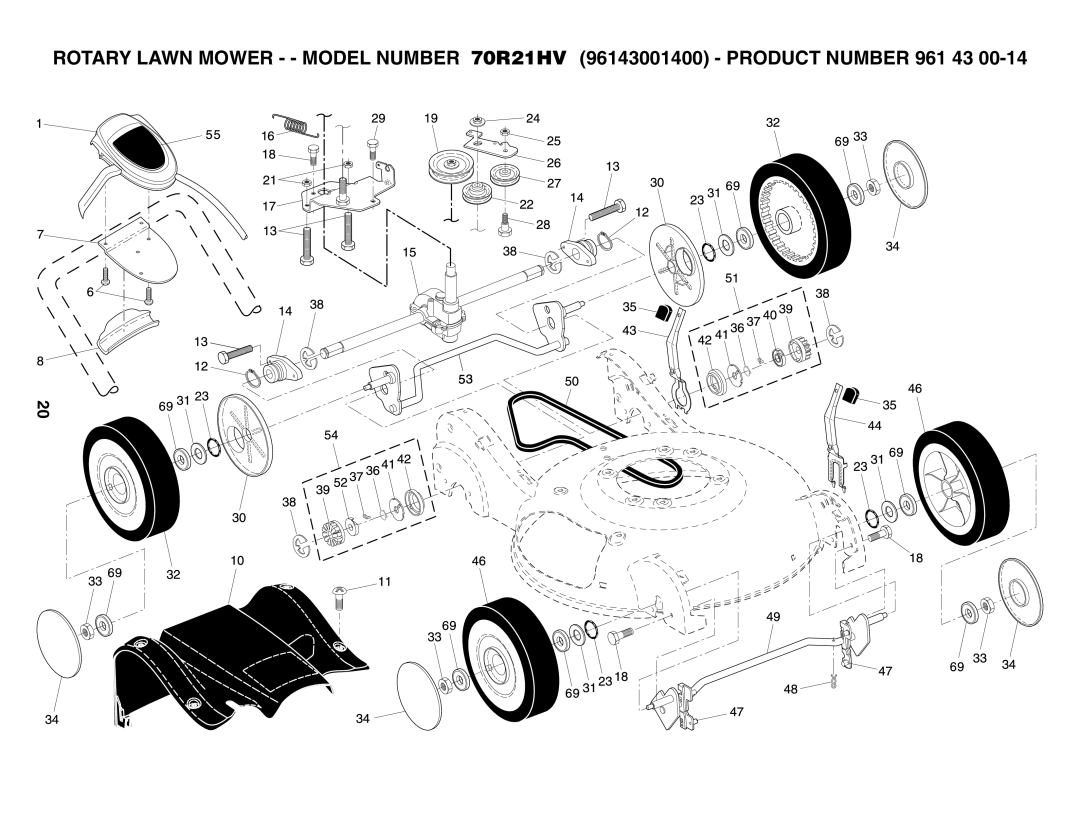 Husqvarna 70R21HV owner manual 