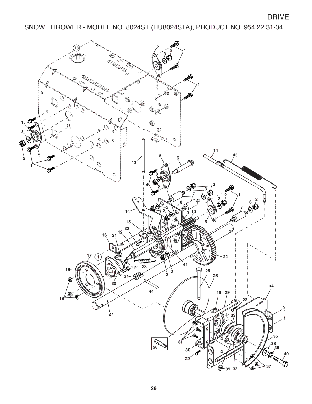 Husqvarna 8024ST owner manual Repairparts 