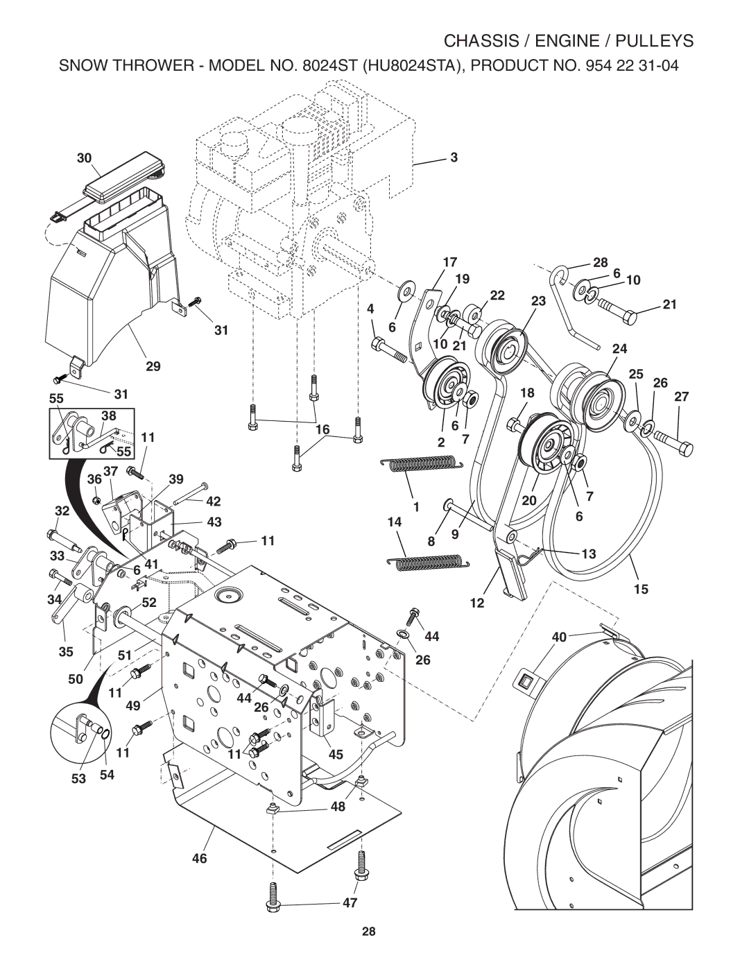 Husqvarna 8024ST owner manual Repairparts 